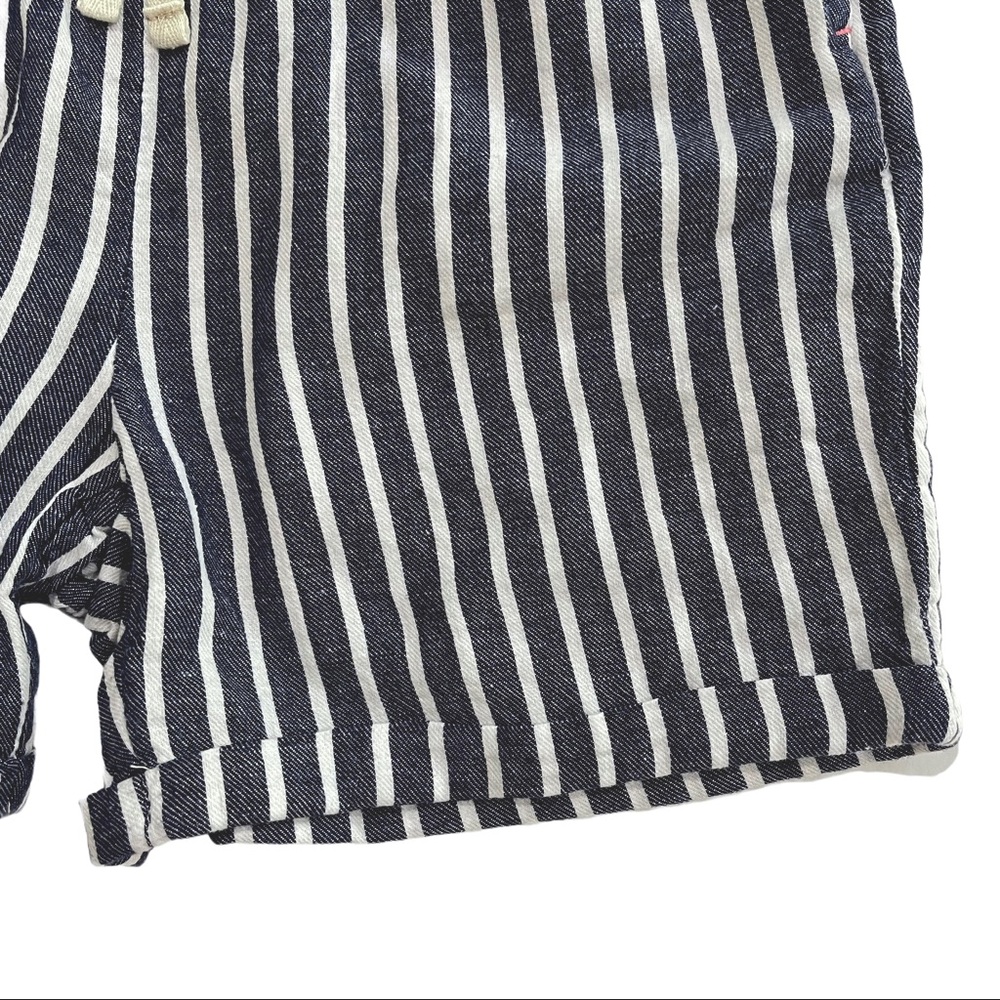 NWOT Girls Blue Sapphire Striped Drawstring Shorts - Picture 6 of 16
